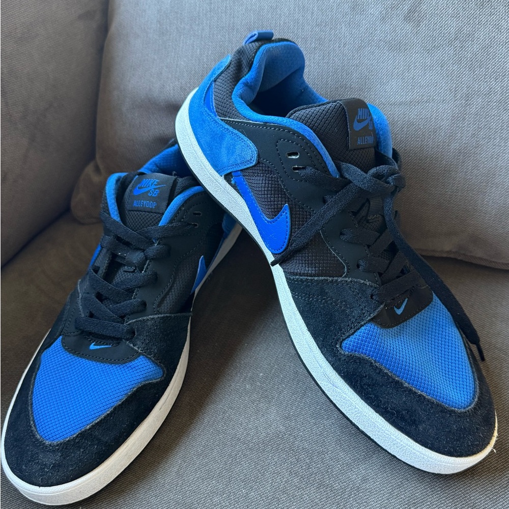 Nike SB Alleyoop Men’s Sneakers Black/Blue – Size 12